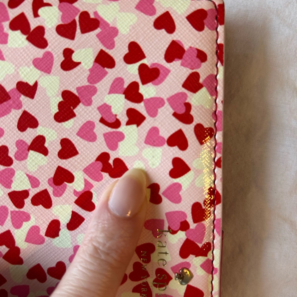 Kate Spade Pink and Red Heart Wallet - Picture 6 of 7